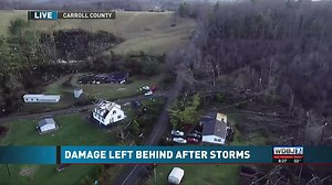 Storm damage in Carroll County