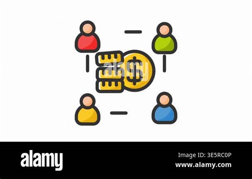 money icon vector illustration Stock Video Footage - Alamy