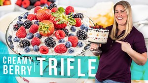 28K views · 542 reactions | ✅ Recipe: https://thestayathomechef.com/berry-trifle/ Creamy berry trifle is the ultimate dessert! It’s filled with spongey cake, homemade vanilla pudding, three types of berries, and fluffy whipped cream. It’s a no-bake treat that’ll be a hit at your next get-together! | The Stay At Home Chef | Facebook