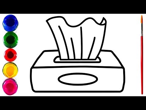 How to Draw a Tissue Box for Kids & Toddlers