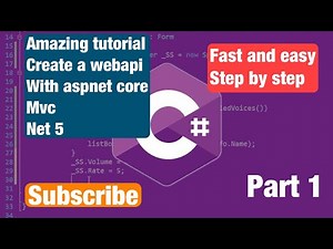 C# ASP.NET Core net5 API Visual studio and C# | Rest API with .NET 5 Tutorial and swagger Part 1