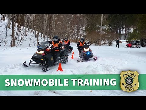 Michigan Conservation Officer: Snowmobile Training