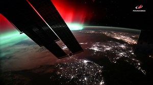 See the Northern Lights from space as they glimmer above Earth