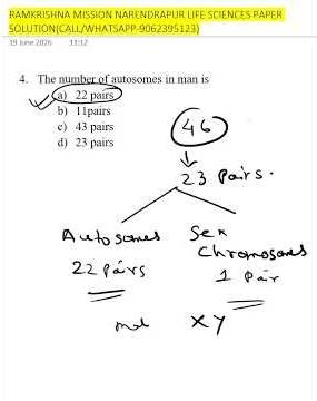 Master Narendrapur Life Science Exam with Full Paper Discussion | Expert Solutions #LifeScience