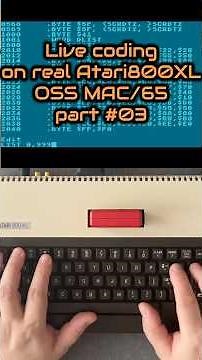 Live coding on real ATARI 800XL and OSS MAC/65 part 03. #atari #retro #viral #fyp #programming