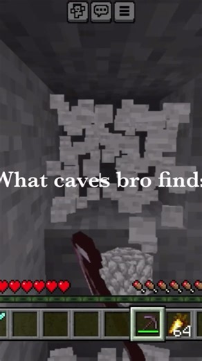 What caves I find vs what caves bro finds #minecraft #minecraftmemes #minecraftshorts #mcpe