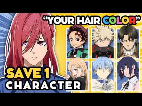 Save 1 ANIME CHARACTER but YOUR REAL LIFE DECIDES! 🔥🌍 | ANIME QUIZ