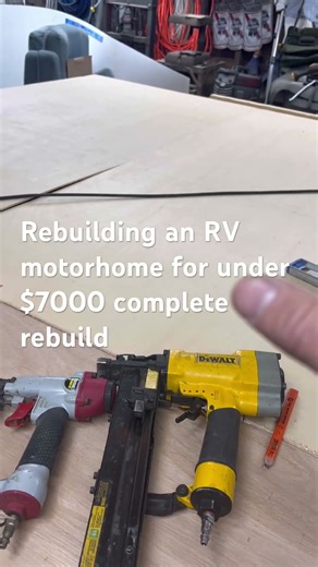 RV rebuild complete, side sheeted ￼