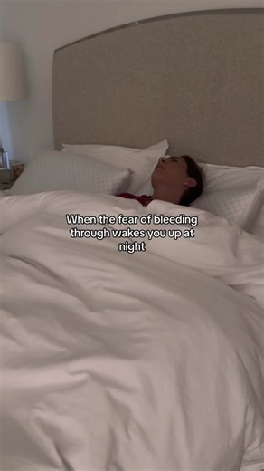 They were sitting there staring like, “You good?” #periods #overnightpads #pads #ubykotex #nightmare