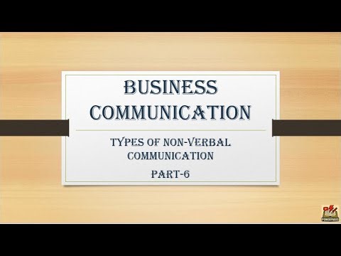 Types of Non-Verbal communication| Business Communication| Semester-1| CCSU|