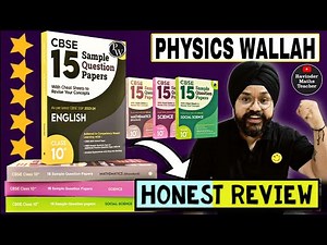 𝗛𝗢𝗡𝗘𝗦𝗧 𝗥𝗘𝗩𝗜𝗘𝗪 of PW CBSE 15 Sample Question Papers Book For Class 10|Best Sample Paper Class 10 CBSE