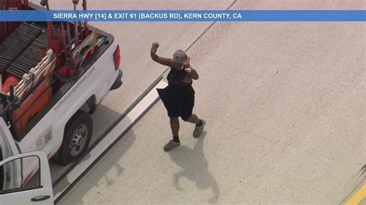 Driver in stolen roadwork truck speeds across Southern California