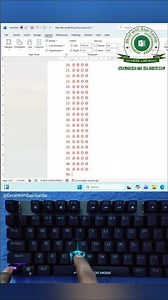 📝 Create a Professional OMR Sheet in Microsoft Word! 🎯