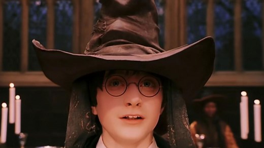 Leslie Phillips as Potter's Sorting Hat