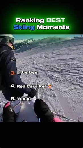 Ranking Best Skiing Chaos ⛷️😂 #skiing #fails #funny