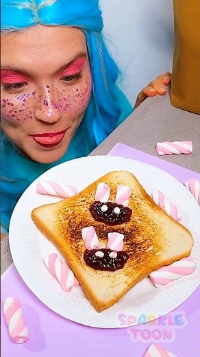 Cook Yummy Bunny Toast for KIDS 🐰💗 #KidsVideo