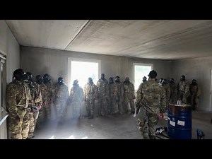 U.S. Soldiers Exiting Gas Chamber Training 2025