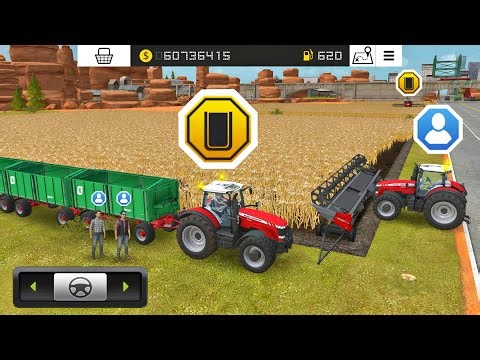 Harvest Wheat With Ferguson Technology In Fs 18 | Fs18 Multiplayer Gameplay - Timelapse #fs18
