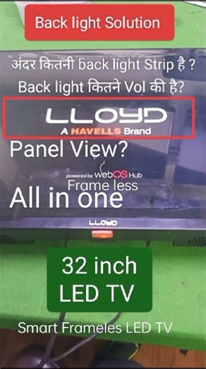 LLOYD LED TV Back light Solution & Detail