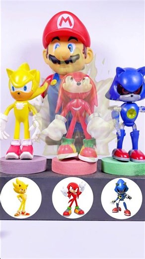 Satisfying Experience Toys Collection With Mario | Super Sonic | Knuckles | Robotic Sonic #toys