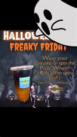 🎃Freaky Friday Fun for Everyone! 👻 Throw on your costume & stop by Mission Nutrition - spin our PRIZE WHEEL for a tasty surprise! 🍭 Kids get to spin too - it’s a Halloween party you don’t want to miss! 🧋✨ (Take Note: Special Halloween hours. Friday 9am-3pm. Saturday & Sunday CLOSED) IRON sharpens IRON The Helpful Hermit Lilla Bella Creations Anna B. Nana TK Homesteading @topfans #dirtyloadedtea #missionnutritiontroy #SpookySpecials #TroyMO | Mission Nutrition