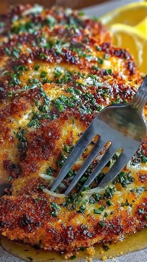 Crispy Parmesan Chicken 🍗🧀🔥 | Juicy Pan-Fried Chicken Recipe | Easy Dinner Idea
