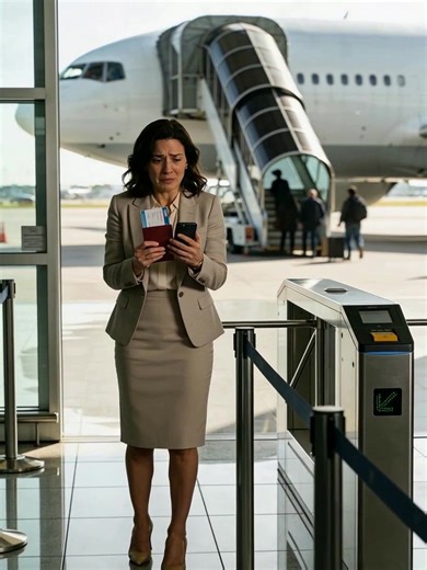 I was seconds away from boarding a flight when my sister’s husband suddenly texted me, *“Come home right now.”* Before I could even ask why, another message popped up—from my sister herself: *“Did your husband buy that ticket for you? Don’t get on the plane. It’s a trap.”* My blood turned to ice. I listened to her and walked away from the gate. Minutes later, my phone exploded with missed calls from my husband. What happened next shattered everything I thought I knew about my life. --- The First