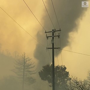 Dramatic video shows a large 'smokenado' formed from the raging Bobcat Fire in Southern California. The wildfire has torched nearly 100,000 acres since igniting two weeks ago and is only 15% contained. https://abcn.ws/3cft69n | ABC News