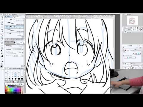 ワコム 宮月もそこ x Intuos comic お絵かき講座 vol.5 驚いた表情