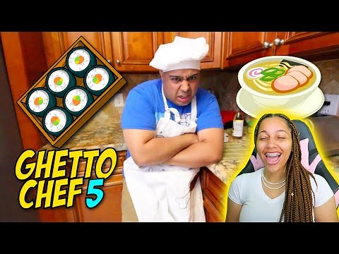 DASHIEXP: GHETTO CHEF 5!: SUSHI & RAMEN REACTION