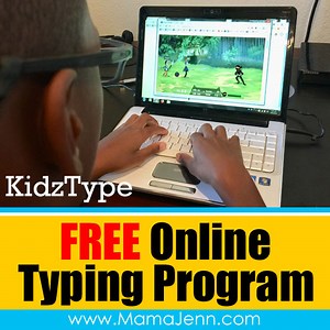 KidzType: FREE Online Typing Games (A great option for homeschoolers!)