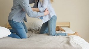 Attractive Girl Handsome Guy Fall Down Stock Footage Video (100% Royalty-free) 1026052562 | Shutterstock