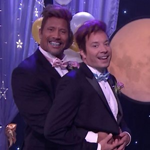 Dwayne "The Rock" Johnson Sports Braces and '80s Hair as the Most Awkward Guy at Prom With Jimmy Fallon