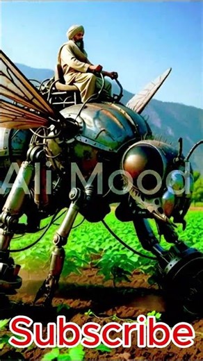 Big Fly Bee # Robot # in Field # Grass # Viral short video # Subscribe # USA # Ai Mood #