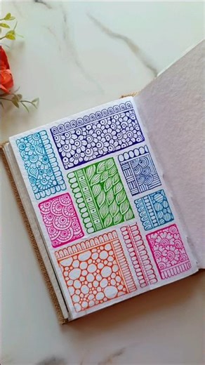 9 Easy Doodle Designs for Beginners! 🎨💗 #shorts