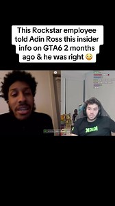 So this Rockstar employee told Adin Ross about this info on GTA6 2 months ago & turns out he was actually right #adinross #adinrossclips #gta6 #gta #fyp