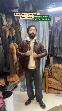 Leather jacket for men !! cheapest leather market in delhi #fashion #ytshort #jacket #shorts