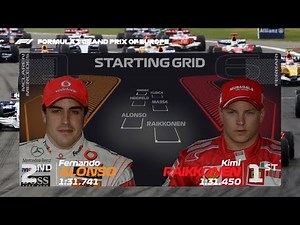 The 2007 European Grand Prix Grid with Modern graphics