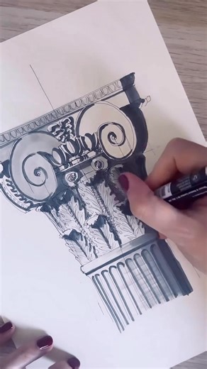 Practicing drawing column orders by @fg_archworks • “The 15 minutes of the evening accompanied by a chapter and a bit of architectural drawing exercise and sketch practice” - @fg_archworks • Want to be featured? #archisource • #architecture #nextarch #drawinglife #nexttoparchitects #pen #sketching #pendrawing #architect #architettura #arquitectura #pencildrawing #elevation #shadows #architetto #drawingprocess #drawingshadows #shading #technicaldrawing #sketchtips #architecturestudent #archilover