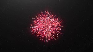 Abstract multicolored lines spread to the wide circle from one point. Motion. Concept of celebration, exploding petard.