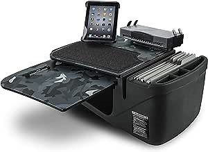 AutoExec AUE15550 GripMaster Car Desk Urban Camouflage Finish with Printer Stand and Tablet Mount