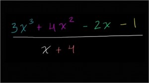 Intro to polynomial synthetic division