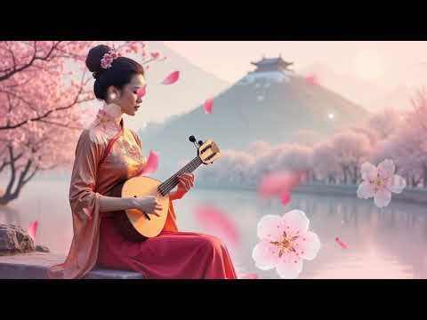 Spring Serenity | Traditional Chinese Music by the Lake of Cherry Blossoms