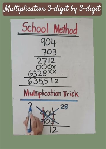 Multiplication 3-digit by 3-digit #shorts