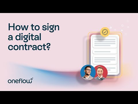 How to sign a contract | Oneflow