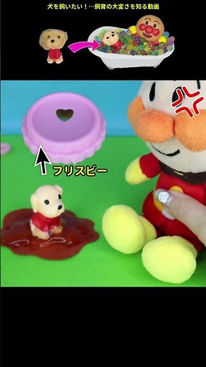 犬が欲しい…！命の大切さを知るアンパンマン♡ミニドラマ