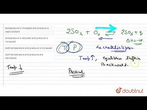 The oxidation of `SO_(2)` by `O_(2)` to `SO_(3)` is an exothermic reaction . The yield of `SO_(2)`