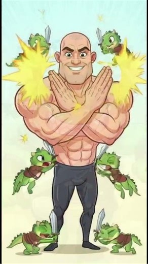 💪 Bald Muscle Hero vs Lizard Men 🦎 | Funny Fantasy Battle