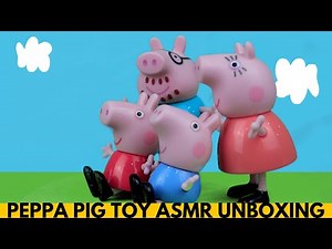 PEPPA PIG AND FAMILY TOY ASMR UNBOXING IN 3 MINUTES