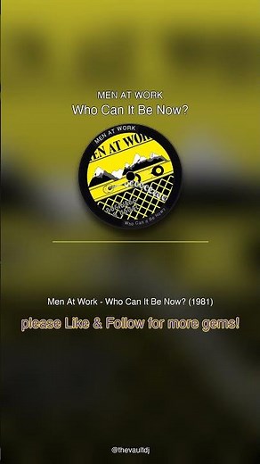 🎵 Men at Work - Who Can It Be Now (1981)